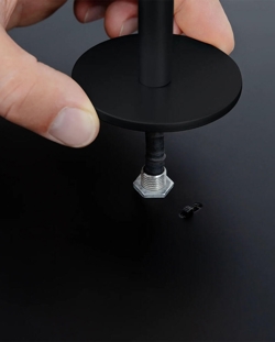 Verborgen dimmer op Asteria Plus in zwart