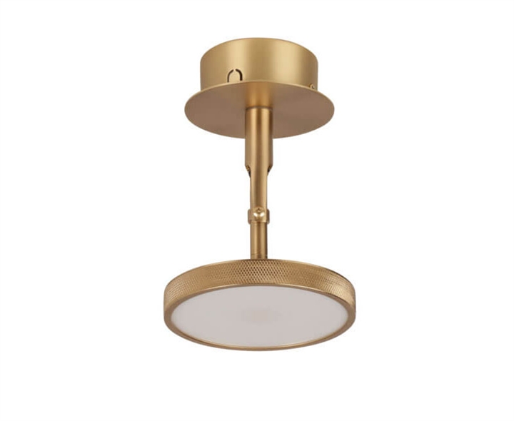 Asteria Spot wandlamp/plafondlamp, messing