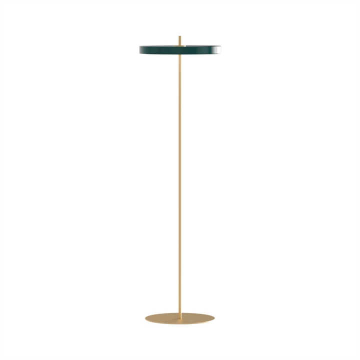 Asteria vloerlamp, forest groen/messing