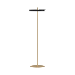 Asteria vloerlamp, zwart/messing