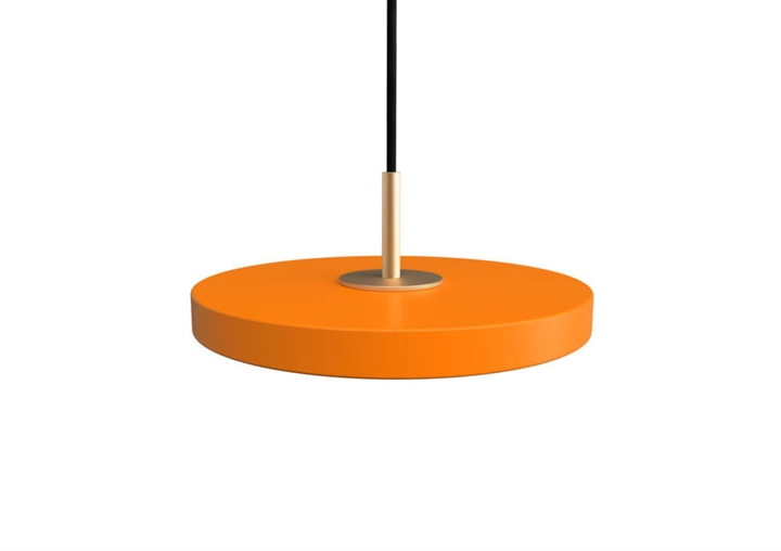 Asteria micro hanglamp, oranje/messing