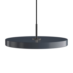 Asteria medium hanglamp, antraciet/zwart