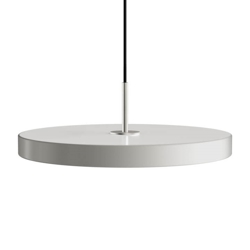 Asteria medium hanglamp, mist grijs/staal