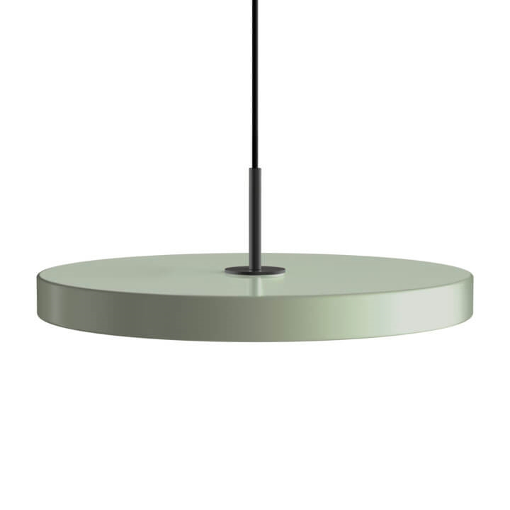 Asteria medium hanglamp, olive groen/zwart