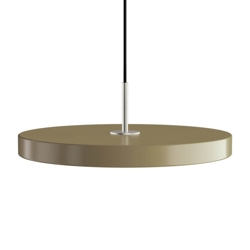 Asteria medium hanglamp, taupe/staal