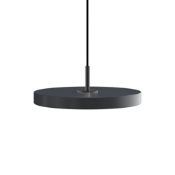 Asteria mini hanglamp, antraciet/zwart