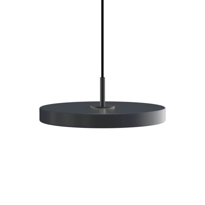 Asteria mini hanglamp, antraciet/zwart