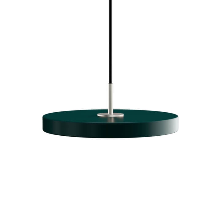 Asteria mini hanglamp, forest groen/staal