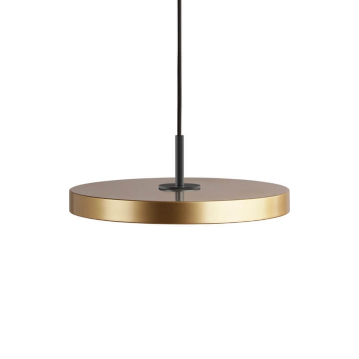 Asteria mini hanglamp, messing/zwart