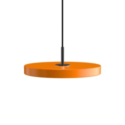 Asteria mini hanglamp, oranje/zwart