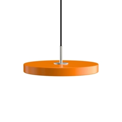 Asteria mini hanglamp, oranje/staal