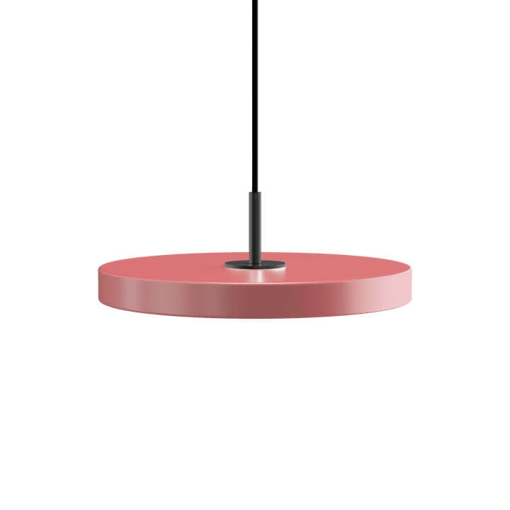 Asteria mini hanglamp, rose/zwart