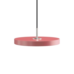 Asteria mini hanglamp, rose/staal