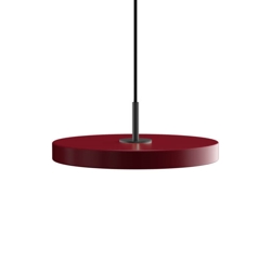 Asteria mini hanglamp, ruby rood/zwart