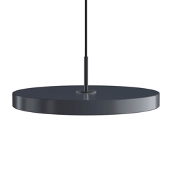 Asteria Plus medium hanglamp, antraciet/zwart