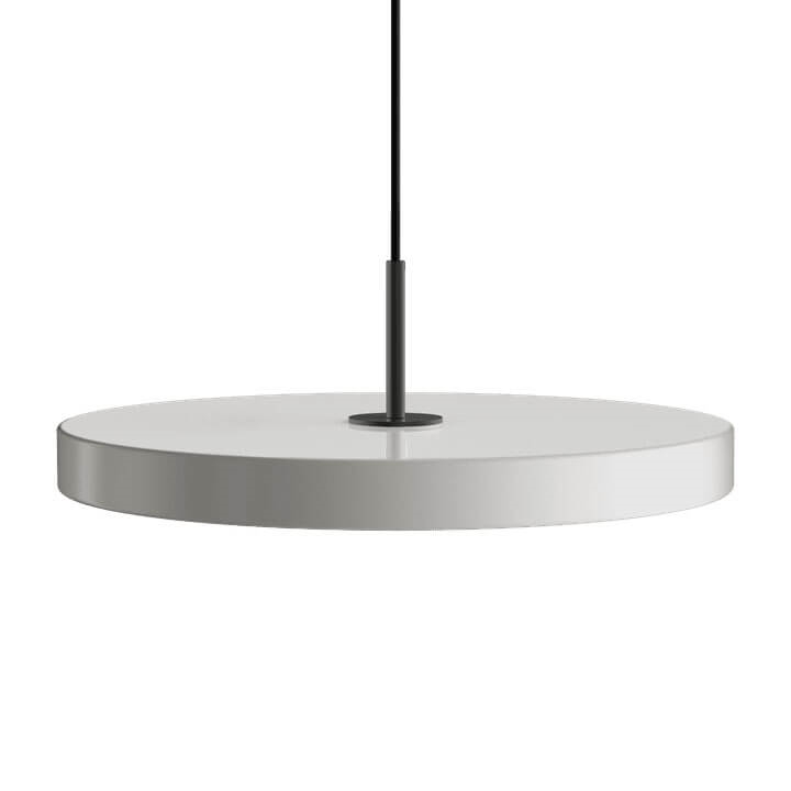 Asteria Plus medium hanglamp, mist grijs/zwart
