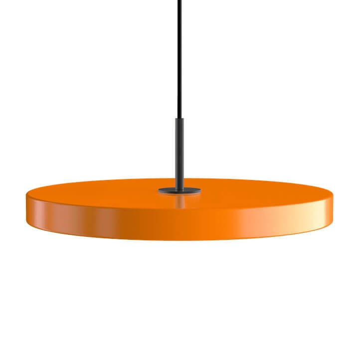 Asteria Plus medium hanglamp, oranje/zwart