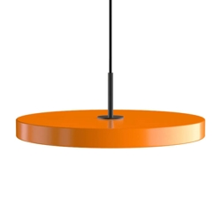 Asteria Plus medium hanglamp, oranje/zwart