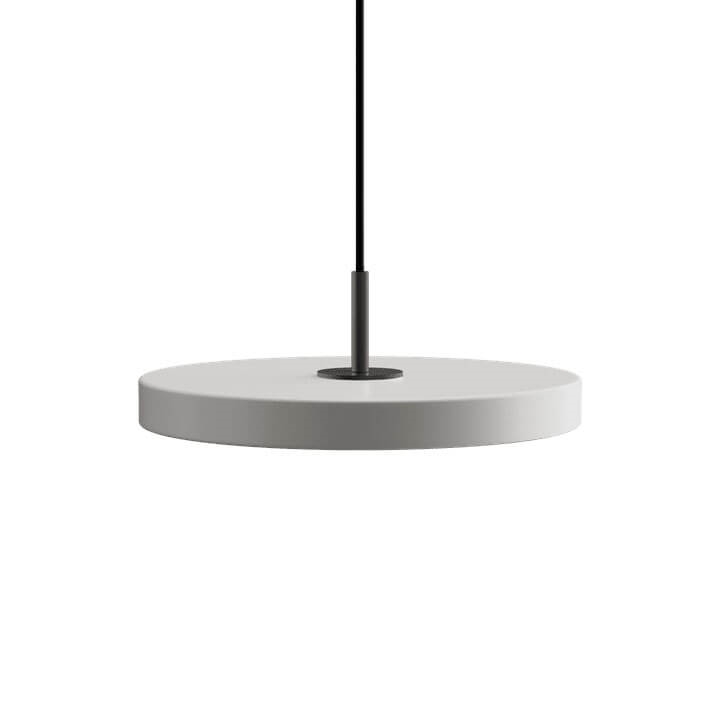 Asteria Plus mini hanglamp, mist grijs/zwart