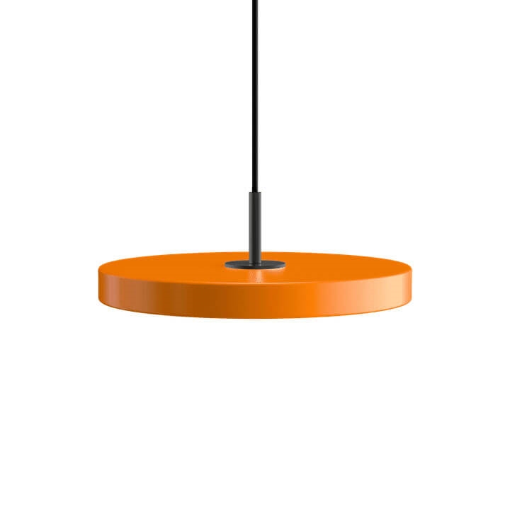 Asteria Plus mini hanglamp, oranje/zwart