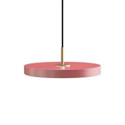 Asteria Plus mini hanglamp, rose/messing