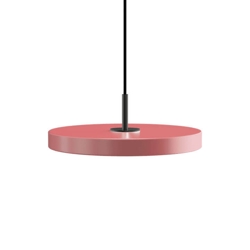 Asteria Plus mini hanglamp, rose/zwart