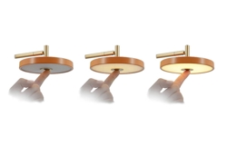 Asteria wandlamp, oranje/messing