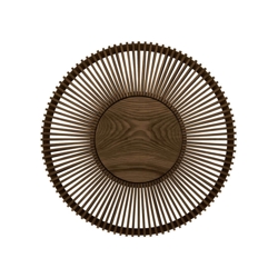 Clava Up Wood large wandlamp, donker eiken