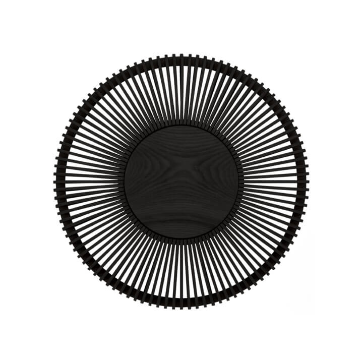 Clava Up Wood large wandlamp, zwart eiken