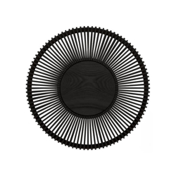 Clava Up Wood large wandlamp, zwart eiken