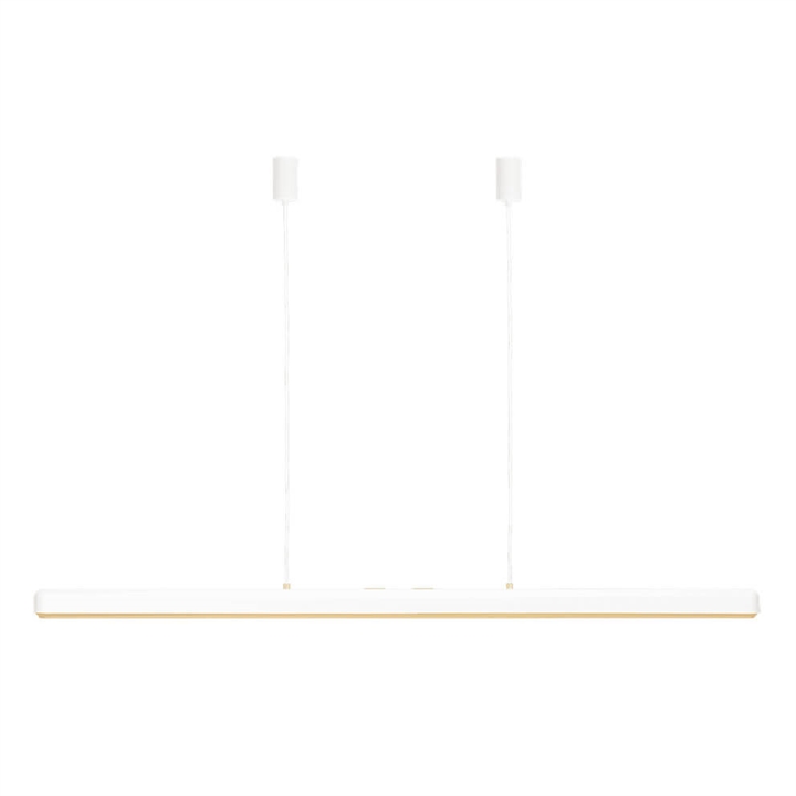 Hazel Branch 150 hanglamp, wit/messing