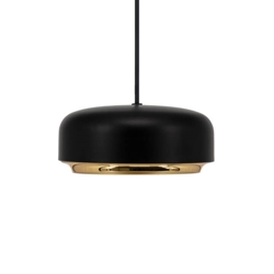 Hazel mini hanglamp, zwart/messing