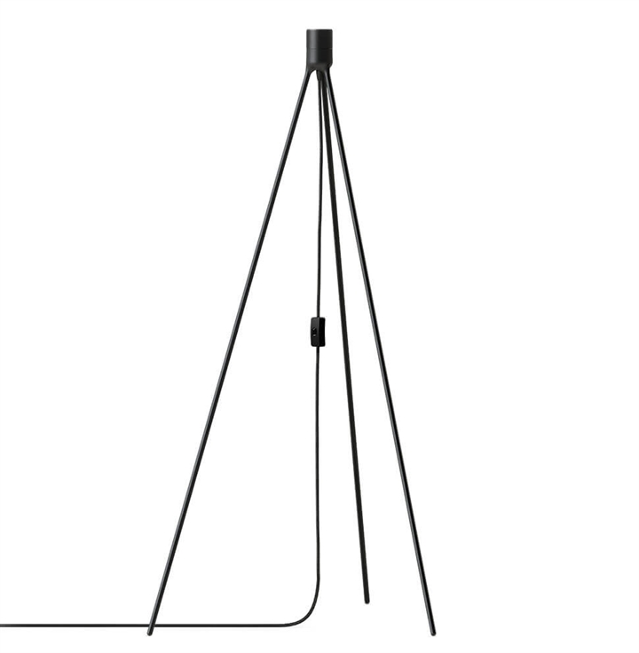 Tripod Floor vloerlampstandaard, mat zwart