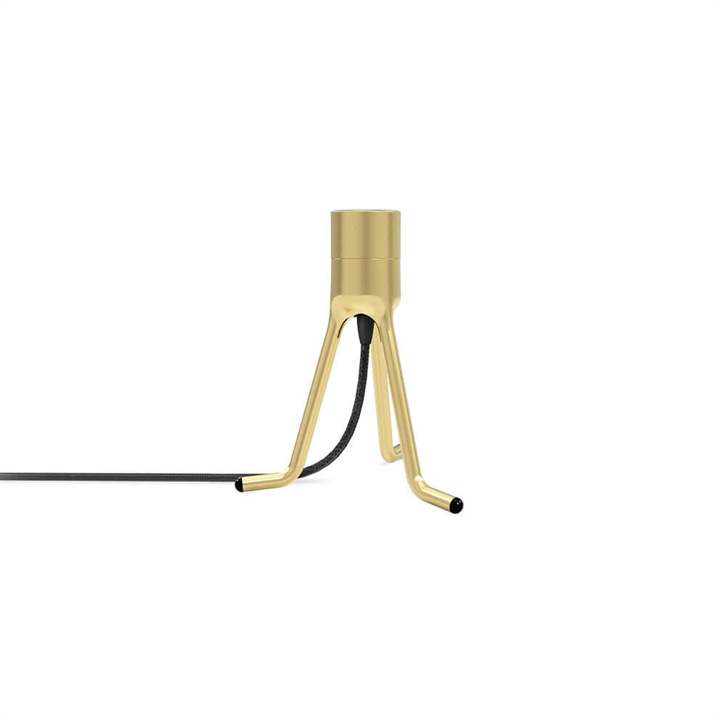 Tripod Base lage tafellampvoet, messing