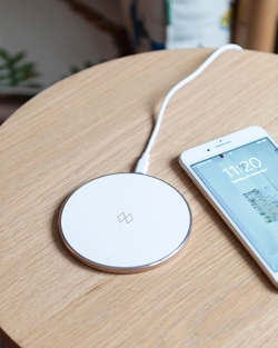 Unifier Qi draadloze oplader, wit/rose gold