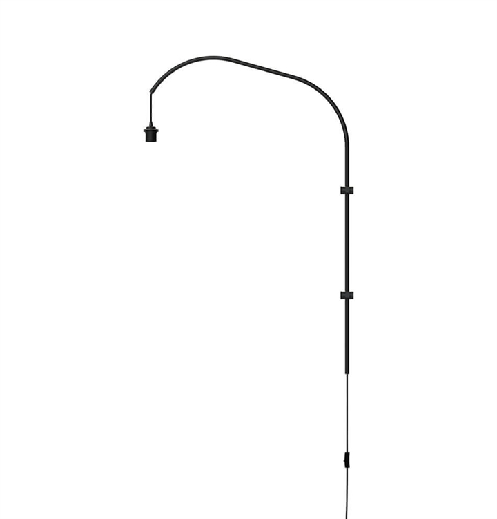 Willow single wandbevestiging, zwart