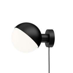 VL Studio wandlamp m/snoer Ø150, zwart
