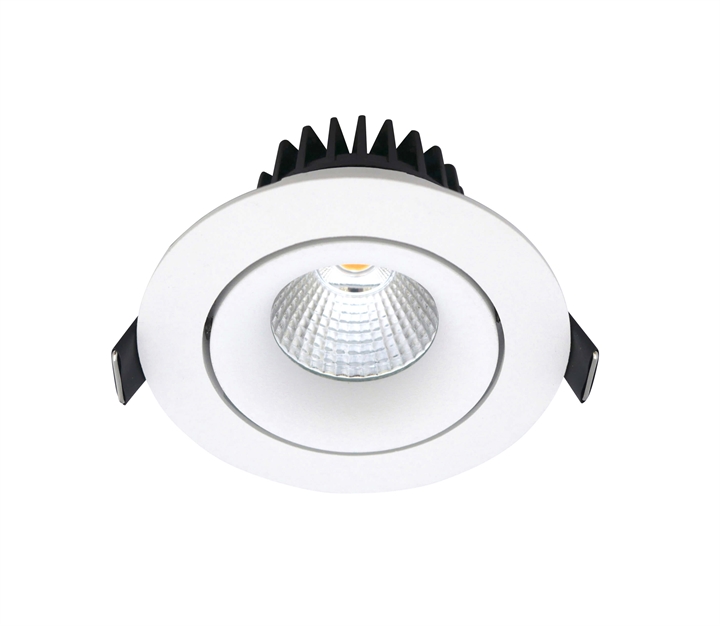 LED Downlight Tilt 12,7W, inbouw, dim-to-warm, mat wit