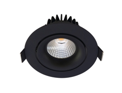 LED Downlight Tilt 12,7W, inbouw, dim-to-warm, mat zwart