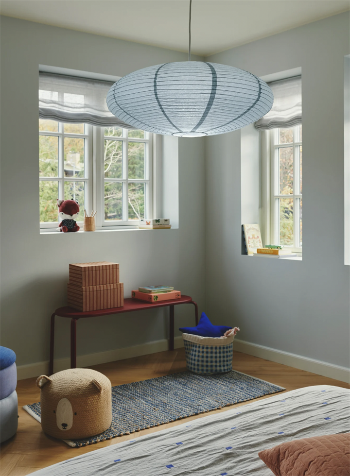 Villo rijstpapier hanglamp 60, blauw