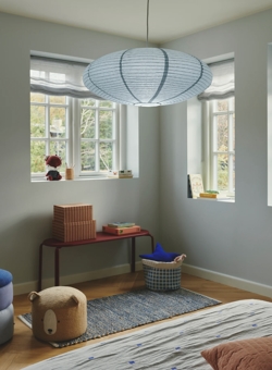 Villo rijstpapier hanglamp 60, blauw