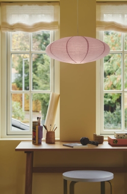 Villo rijstpapier hanglamp 60, paars