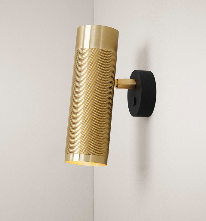 Thorup Copenhagen Patrone wandlamp, messing, 200 mm