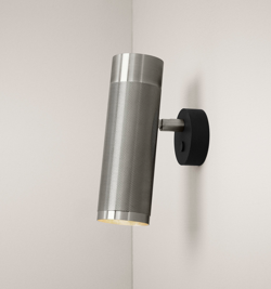 Thorup Copenhagen Patrone wandlamp, nikkel geverfd messing, 200 mm