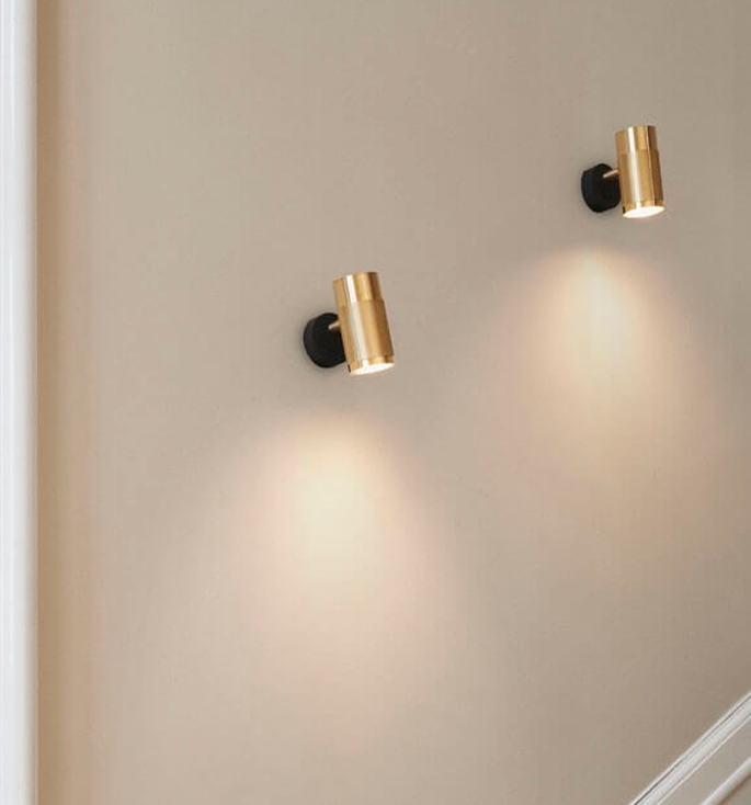 Thorup Copenhagen Patrone wandlamp small, messing, 120 mm