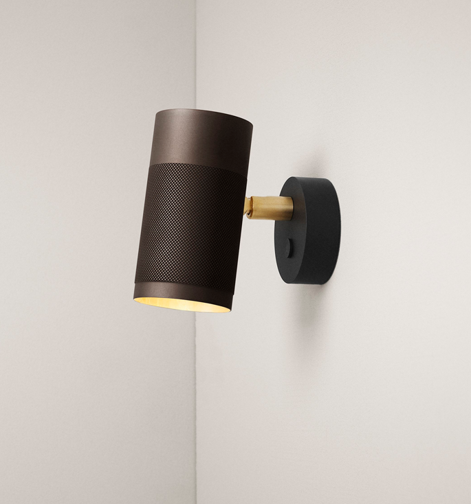 Thorup Copenhagen Patrone wandlamp small, gebronsd messing, 120 mm