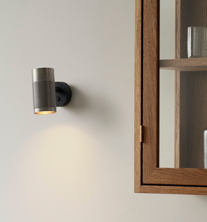 Thorup Copenhagen Patrone wandlamp small, nikkel geverfd messing, 120 mm