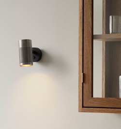 Thorup Copenhagen Patrone wandlamp small, nikkel geverfd messing, 120 mm