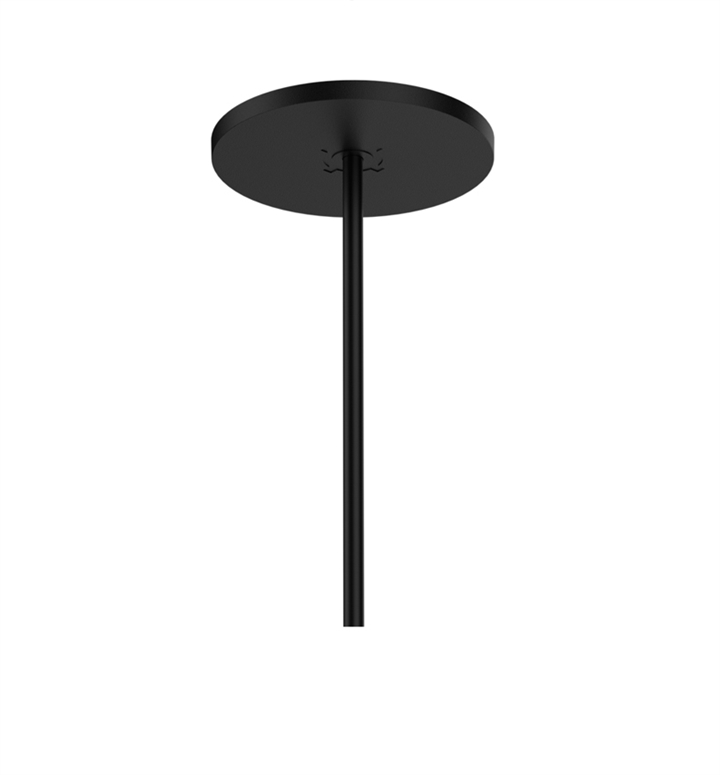 Baldakijn voor Wever Ducré hanglamp - enkel, gedeeltelijk ingebouwd, zwart