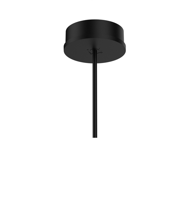 Baldakijn voor Wever Ducré hanglamp - enkel, zwart